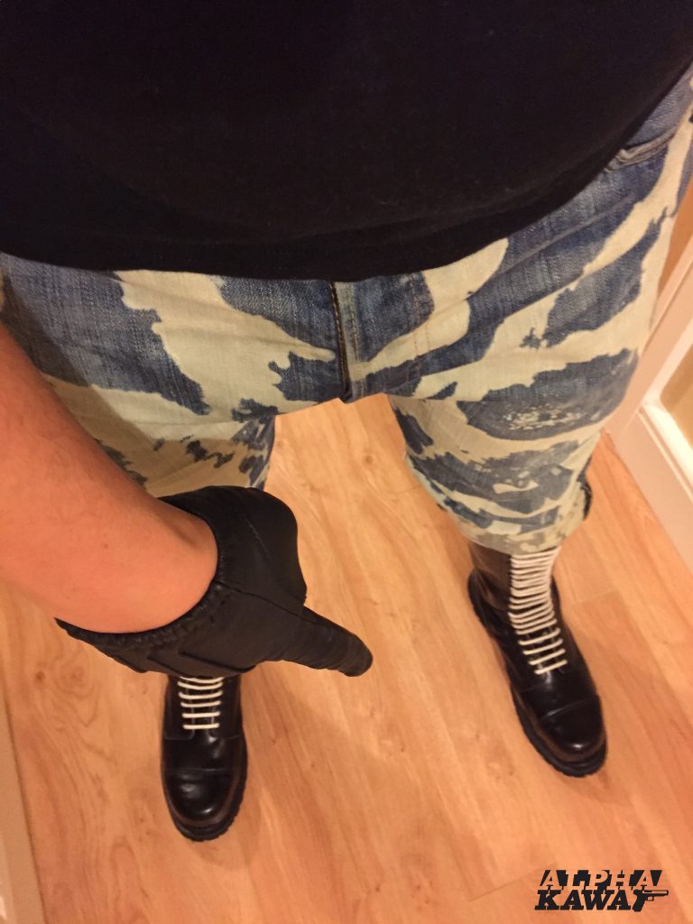 At my boots boy AlphaKawa